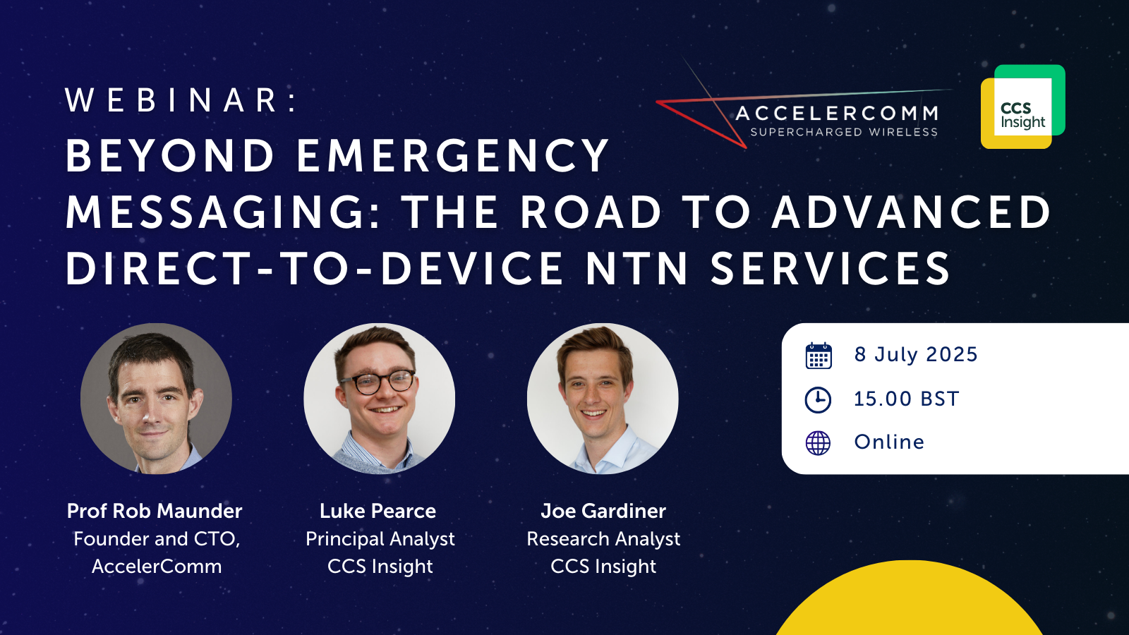 Webinar: Beyond Emergency Messaging: The Road to Advanced Direct-to-Device NTN Services